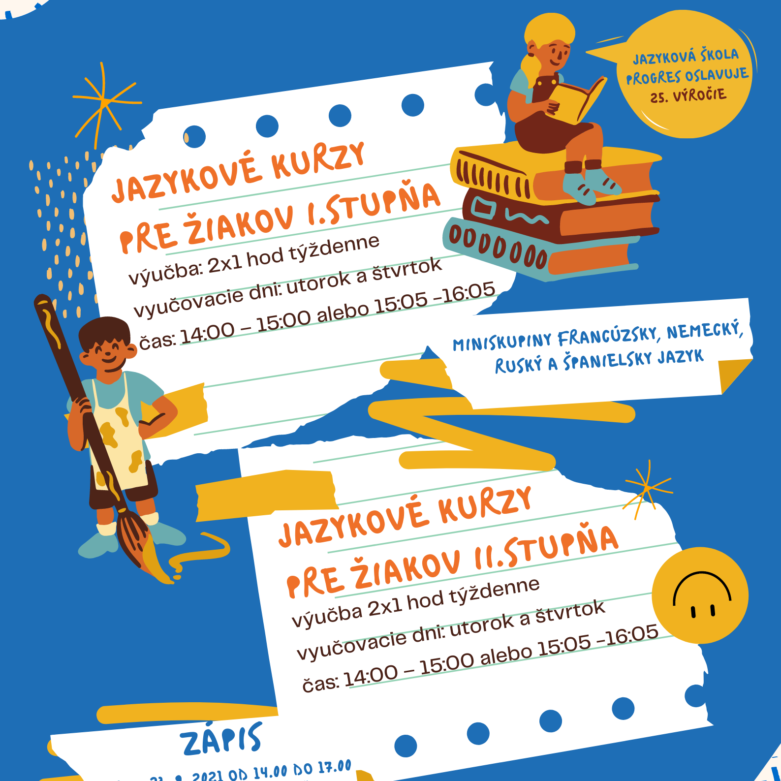 Read more about the article Jazykové kurzy v JŠ PROGRES
