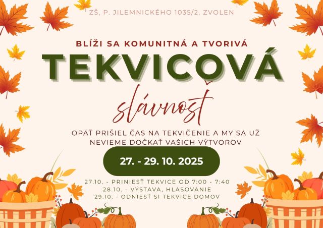 Read more about the article Bude sa konať tekvicová slávnosť