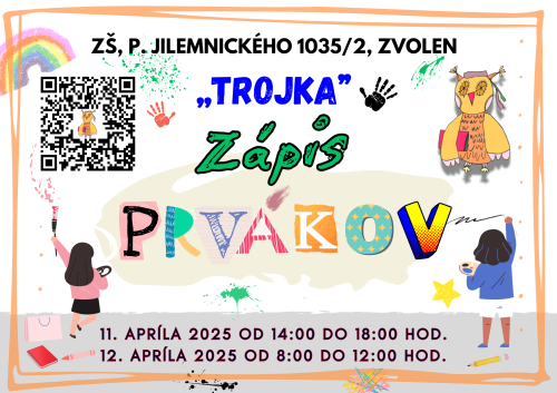 plagat zápis prvákov na 2025/2026